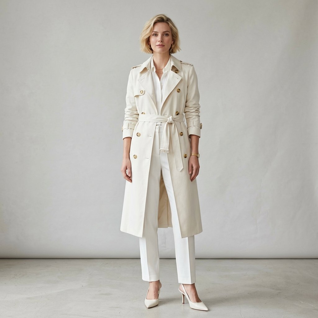 Ivory Trench Coat
